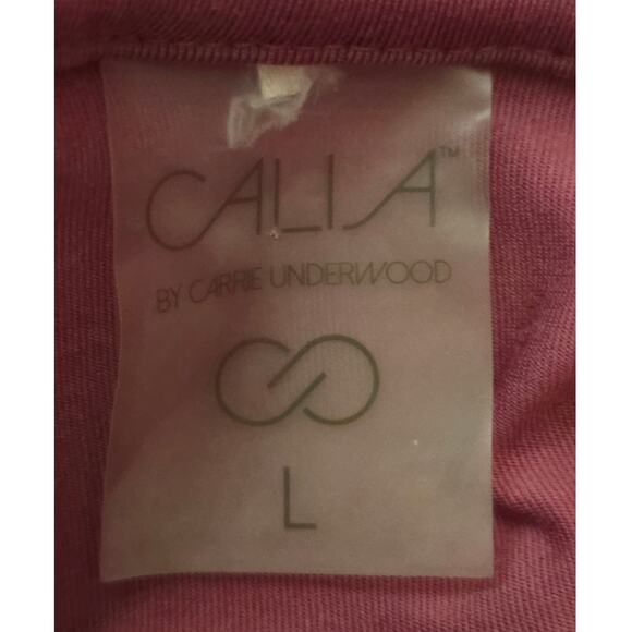 Calia By Carrie Underwood Pink Side Ruching Athletic Long Sleeve  Women's L - Picture 4 of 5